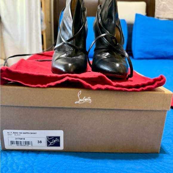 Christian Louboutin Shoes - Christian Louboutin Black Nappa Heeled Boots